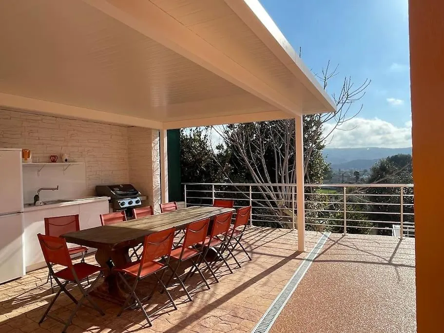New Villa 6Br Heated Pool Gas Bbq Mountain View Cagnes-sur-Mer Francie