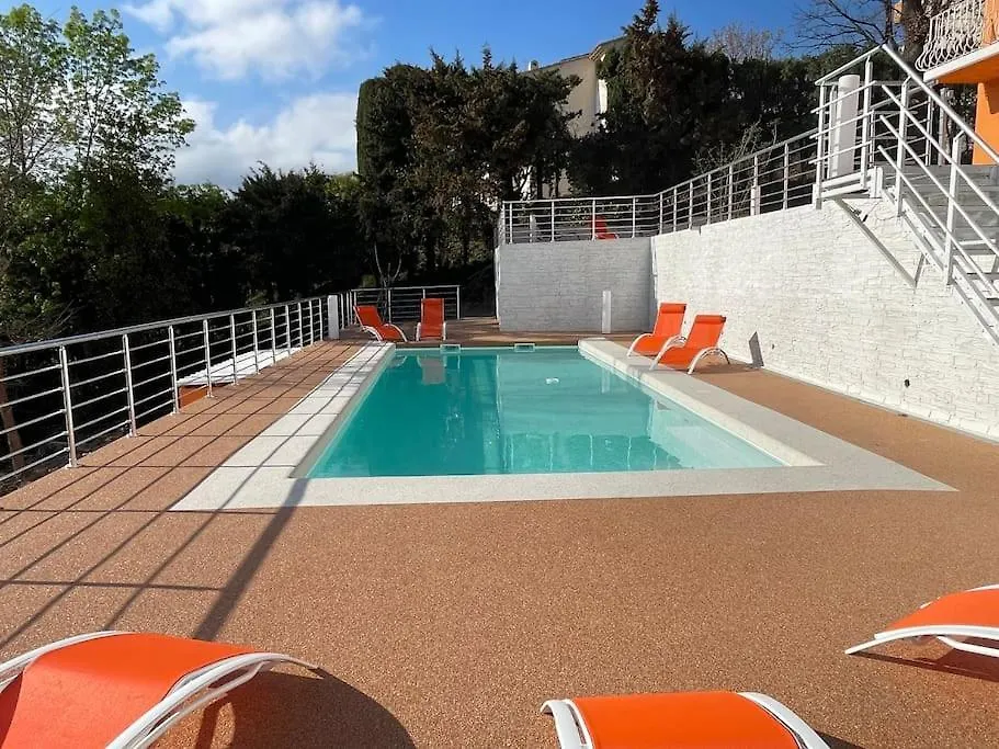 New Villa 6Br Heated Pool Gas Bbq Mountain View Cagnes-sur-Mer